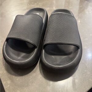 Black Slide Sandals